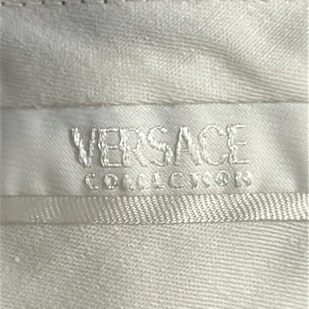 Versace Taupe Striped Trousers. Ladies - Picture 13 of 14